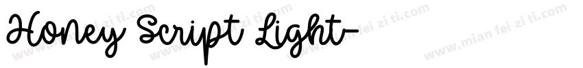 Honey Script Light字体转换
